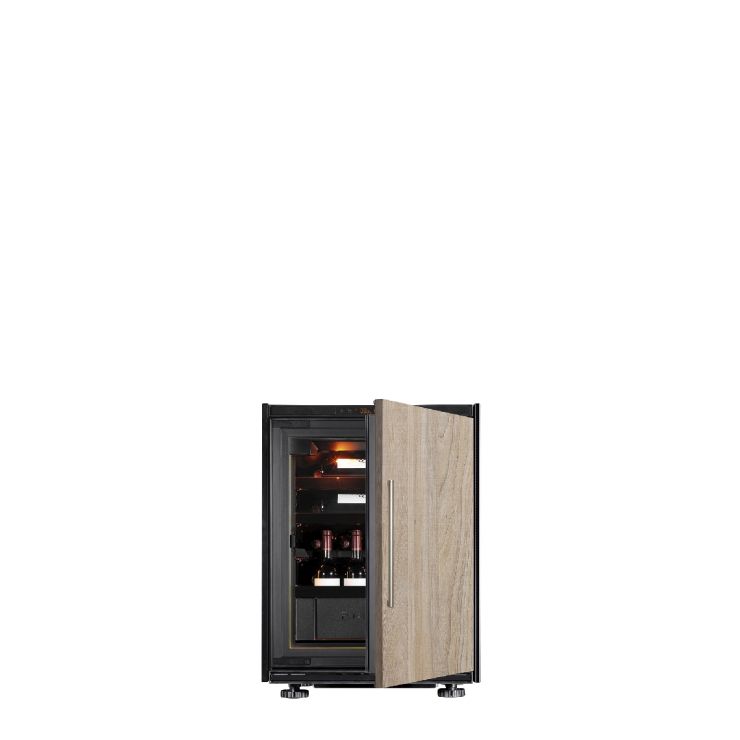 Small wine serving cabinet, multi-temperature, which can be built-in and fluh fitted - Inspiration