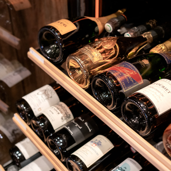 Large wine serving cabinet, 2-temperatures - Pure