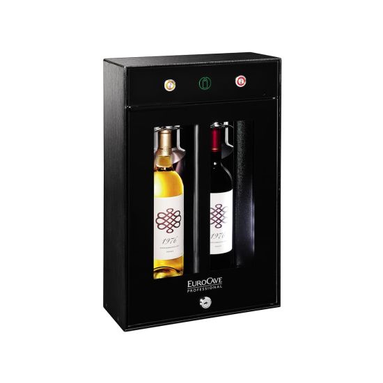 2-bottle wine bar - brings wine to the correct temperature and preserves open bottles 2-bottle wine bar - brings wine to the correct temperature and preserves open bottles