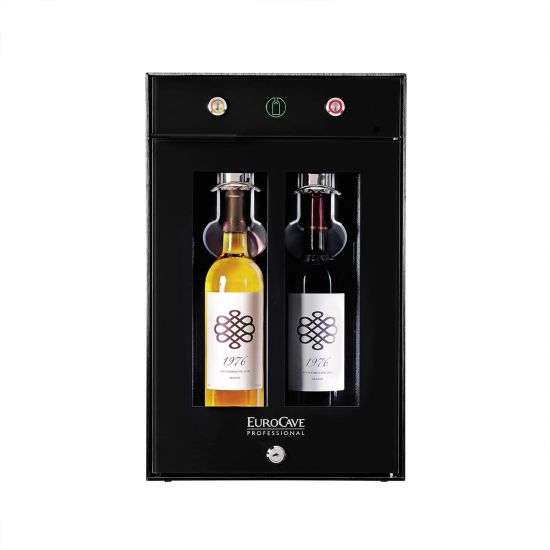 2-bottle wine bar - brings wine to the correct temperature and preserves open bottles 2-bottle wine bar - brings wine to the correct temperature and preserves open bottles