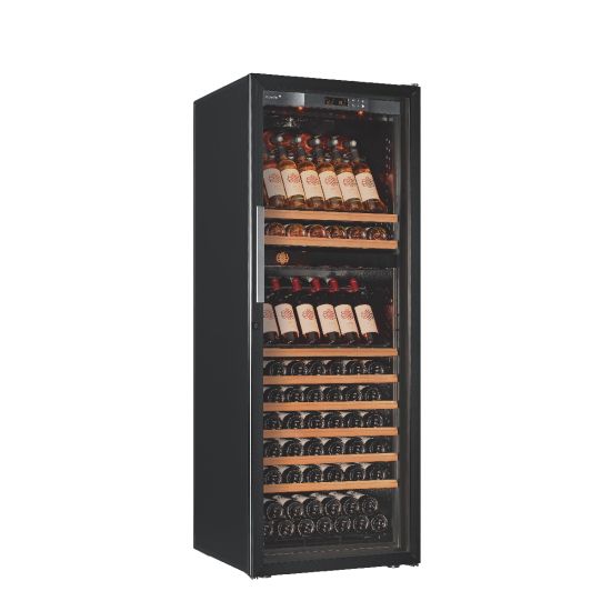 Large wine serving cabinet, 2-temperatures - Pure