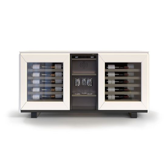 2-temperature sideboard wine cabinet, white - Harmonie 2-temperature sideboard wine cabinet, white - Harmonie