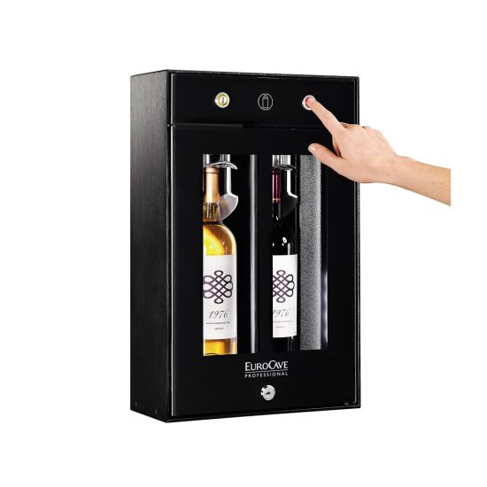 2-bottle wine bar - brings wine to the correct temperature and preserves open bottles 2-bottle wine bar - brings wine to the correct temperature and preserves open bottles