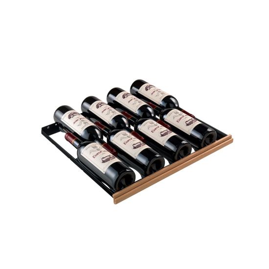 Compact sliding shelf wooden front - 8 bottles