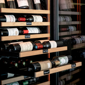 Wine bottle identification system - 6 detachable shelf labels