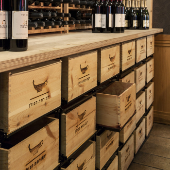 Storage system for 12-bottle wine cases
