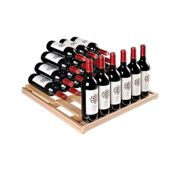 Premiere universal shelf in beech - Up to 77 bottles