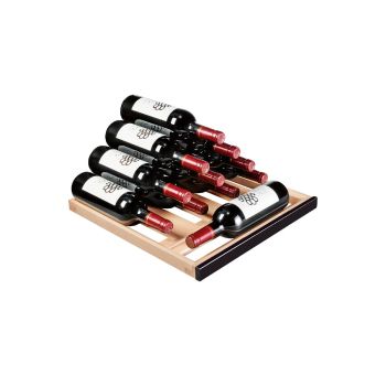 Storage shelf glossy black front - 22 bottles Storage shelf glossy black front - 22 bottles