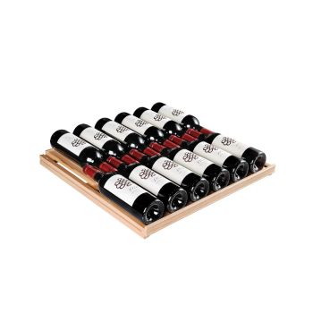 Premiere universal shelf in beech - Up to 77 bottles
