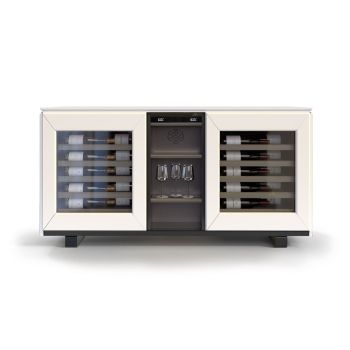 2-temperature sideboard wine cabinet, white - Harmonie 2-temperature sideboard wine cabinet, white - Harmonie
