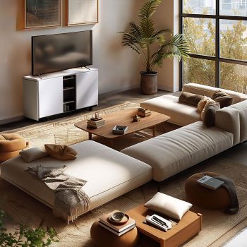 2-temperature sideboard wine cabinet, white - Harmonie