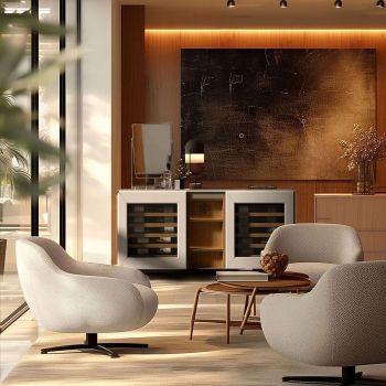 2-temperature sideboard wine cabinet, white - Harmonie 2-temperature sideboard wine cabinet, white - Harmonie
