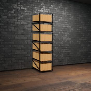 Storage system for 12-bottle wine cases