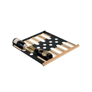 Sliding shelf with wooden front - 10 Champagne bottles Sliding shelf with wooden front - 10 Champagne bottles