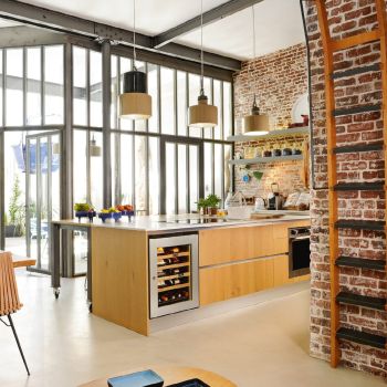 Small wine serving cabinet, multi-temperature, which can be built-in and fluh fitted - Inspiration