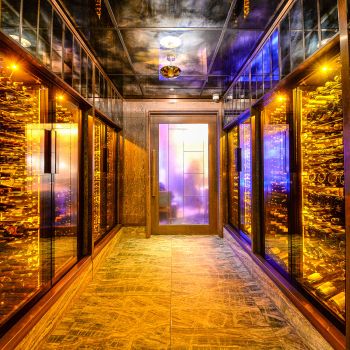 Professional double-door refrigerated wine display cabinet, single temperature, 180 bottles - ShowCave