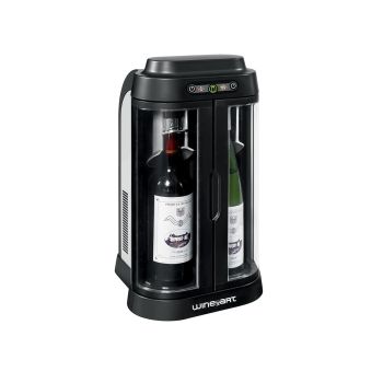 Wine bar for private individuals - brings wine to the correct serving temperature and displays open bottles - 2 bottles.