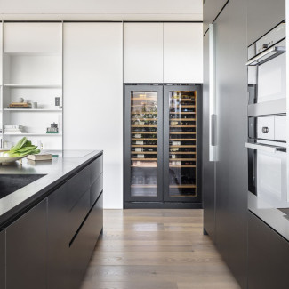Built-in wine coolers for the kitchen