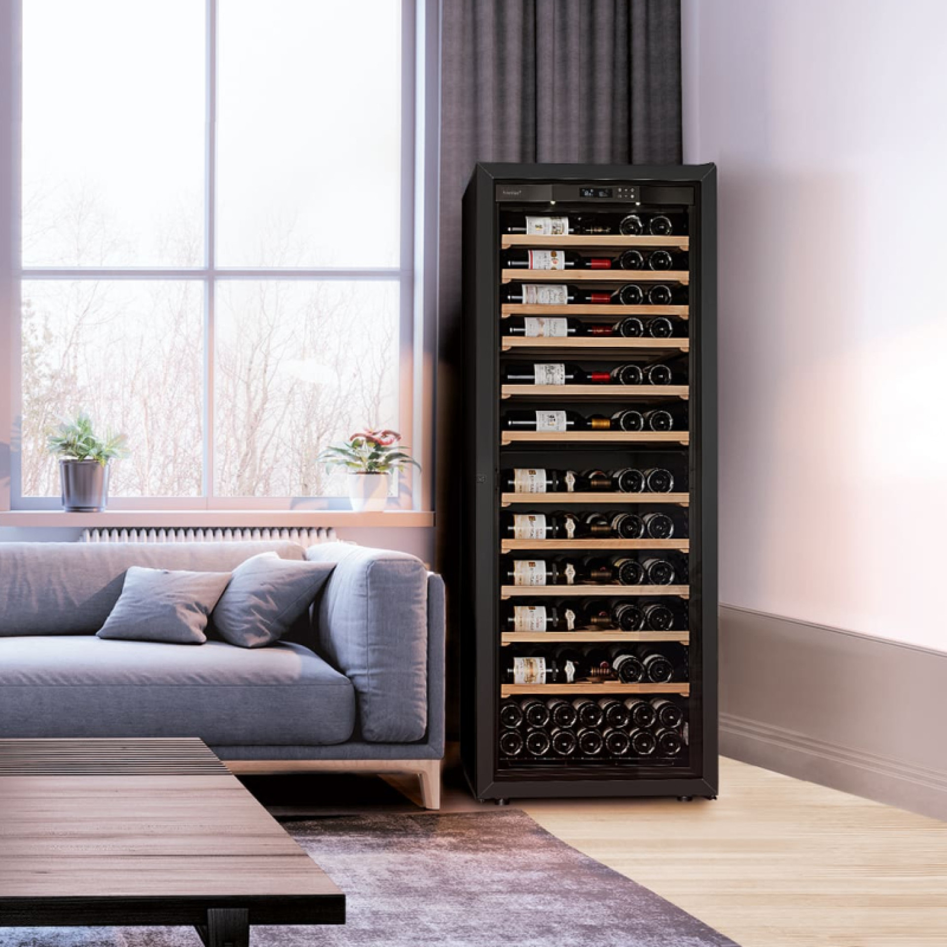 Wine maturing cabinet
