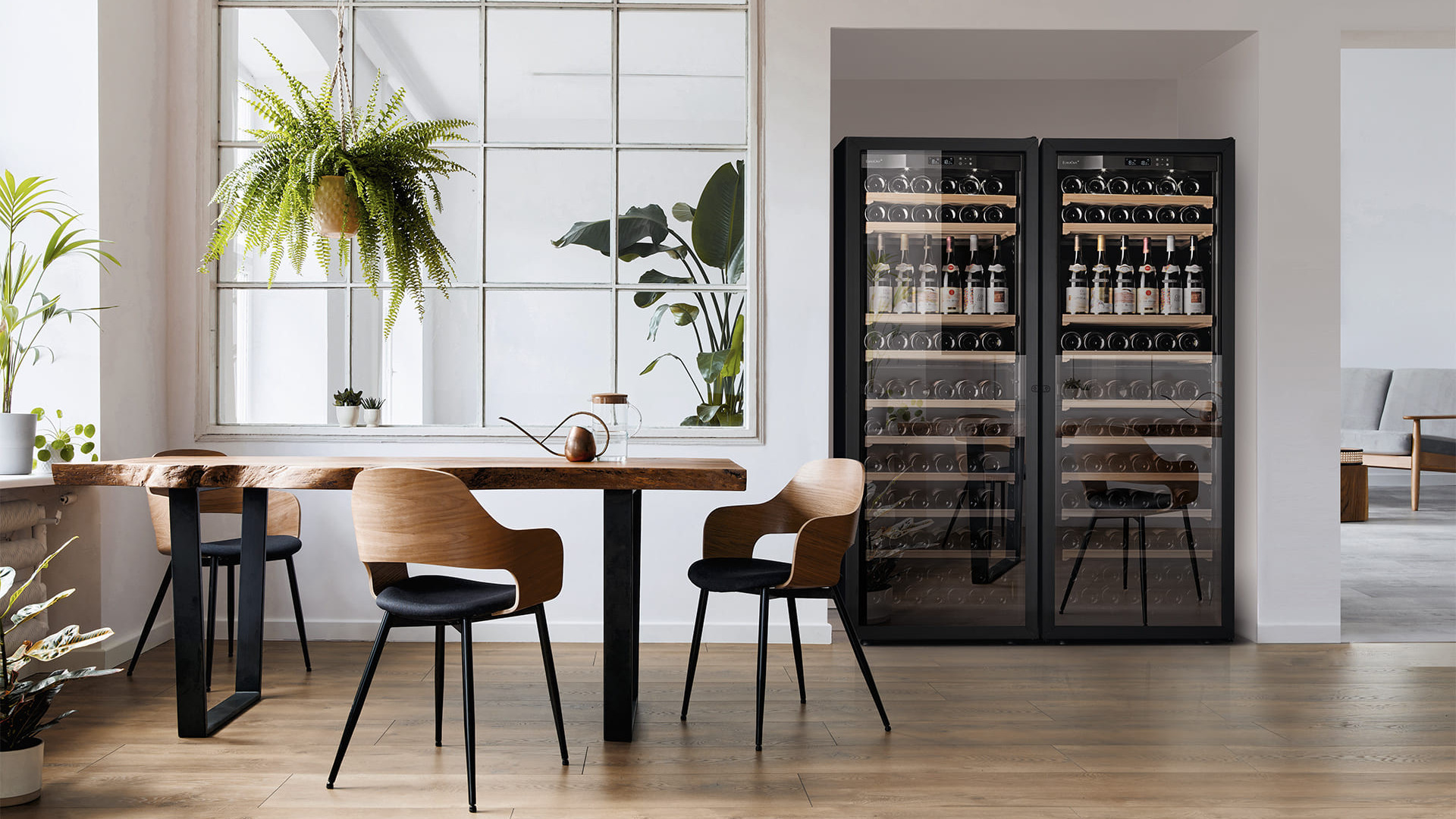 To increase your apartment's wine storage capacity, a good idea is to install 2 wine coolers side by side in your living room, cellar, mancave or garage. To increase your apartment's wine storage capacity, a good idea is to install 2 wine coolers side by side in your living room, cellar, mancave or garage.