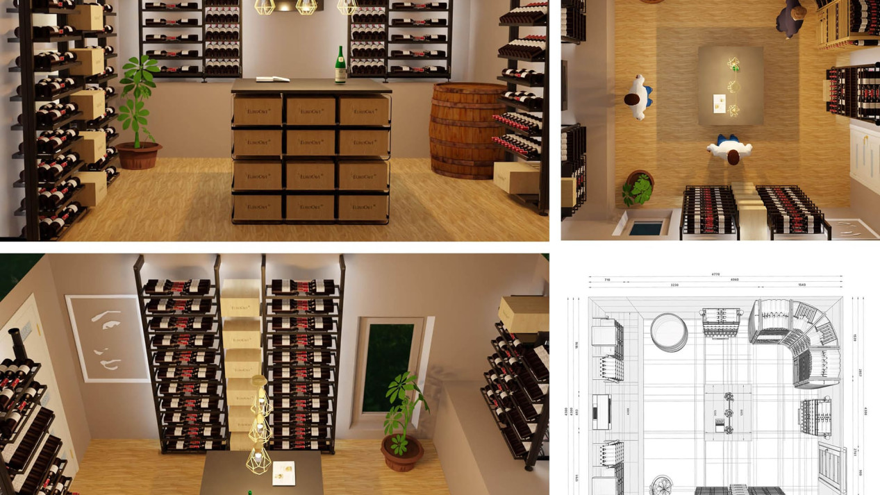 Custom wine cellar design | EuroCave