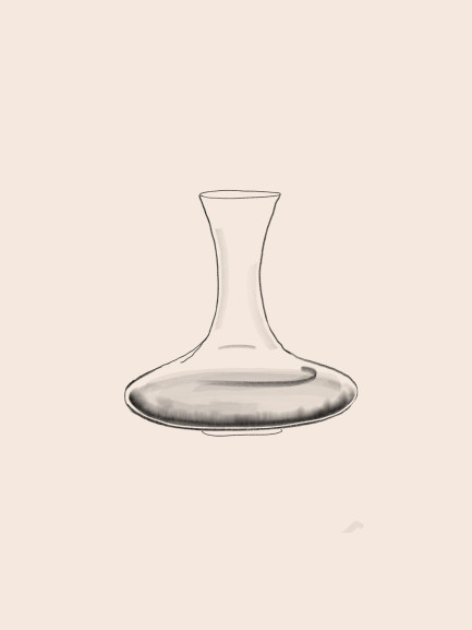 Illustration of a decanter Illustration of a decanter