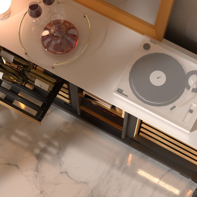 No compromise between the sophistication of your interior design and the practicality of having your wine always to hand in your living room, ready to serve.