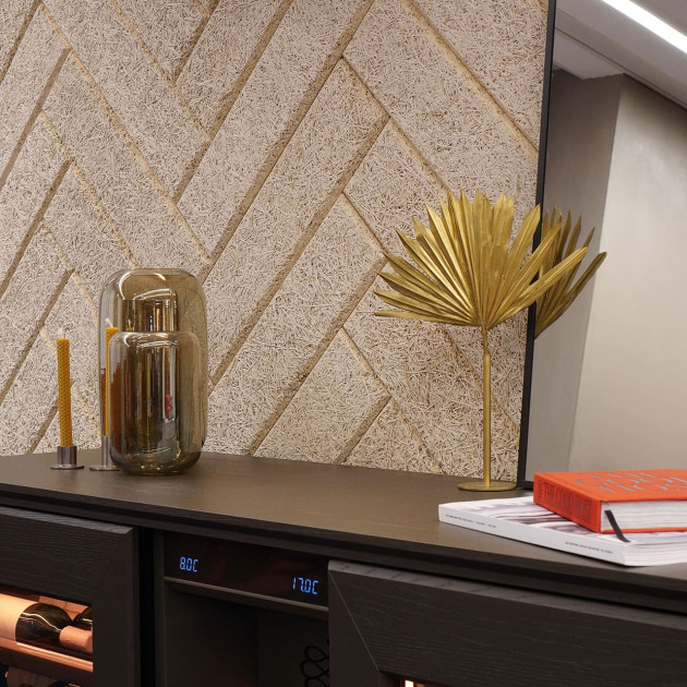 2 temperature zones glass door unit, smoked brown veneer