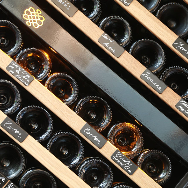 EuroCave white erasable marker for identifying bottles inside a wine fridge