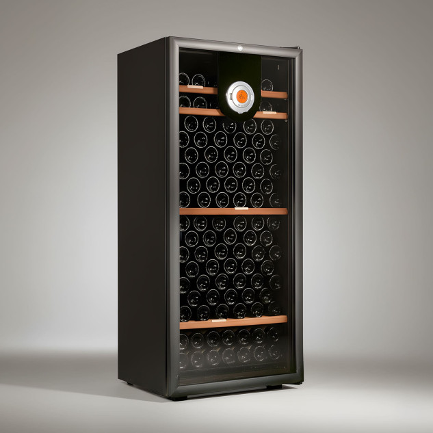 Early wine fridge model representing the origins of the brand