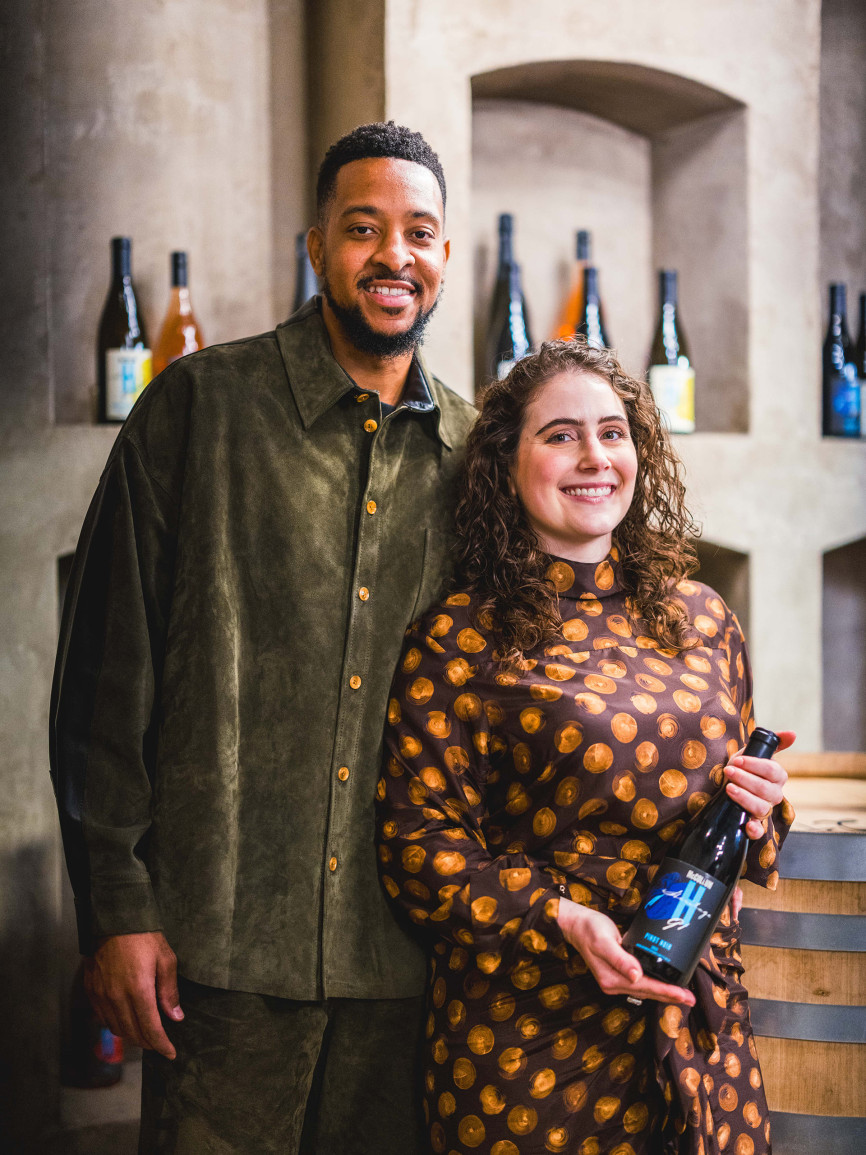 Meeting with Elise & CJ McCollum, NBA, winery, USA  