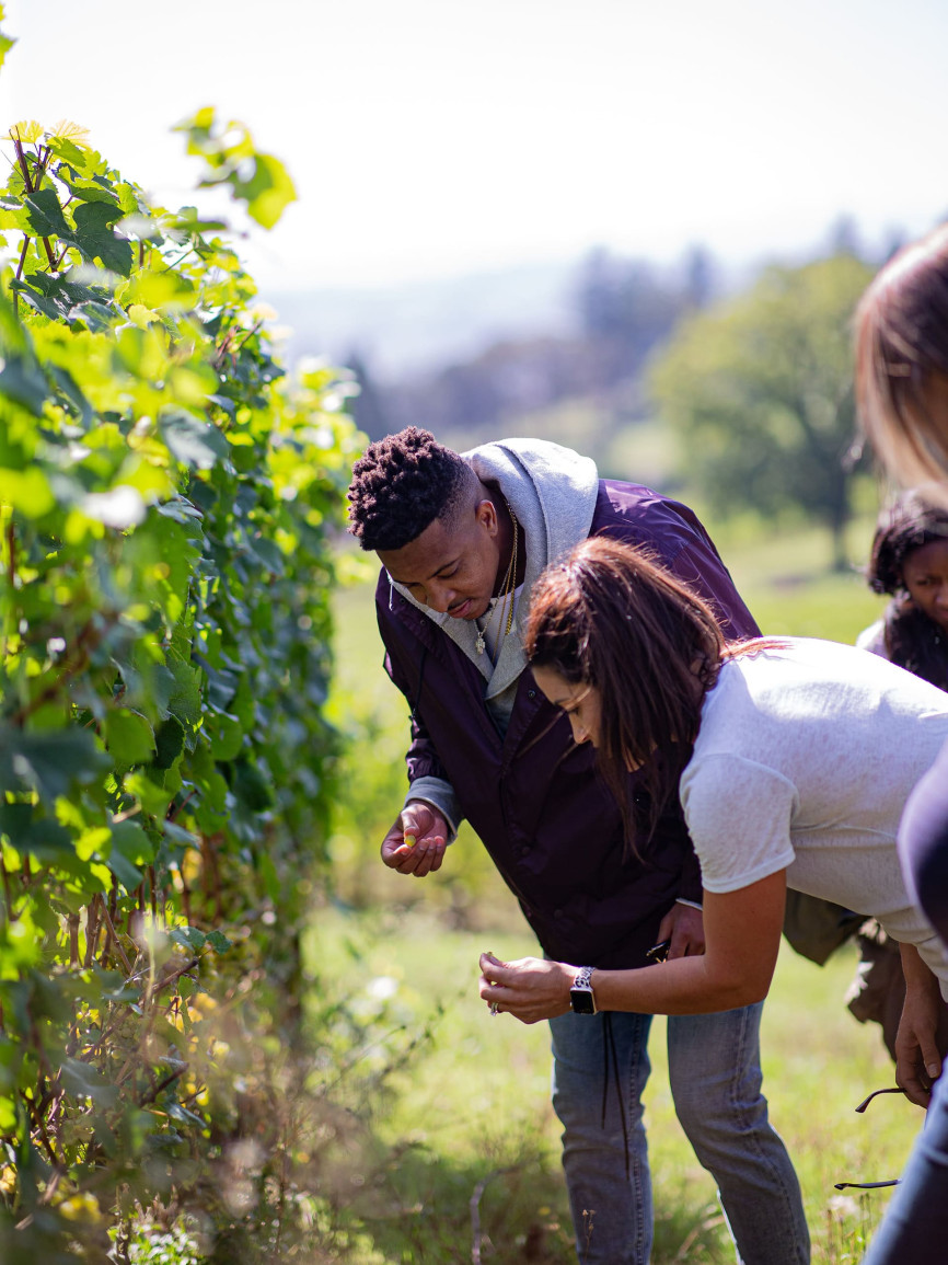 Meeting with Elise & CJ McCollum, NBA, winery, USA  