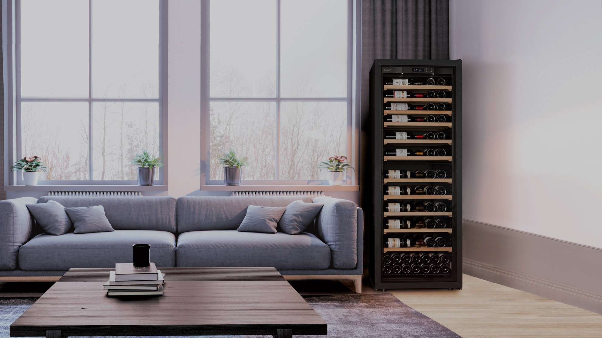 Glass wine cellar La Première collection EuroCave EuroCave